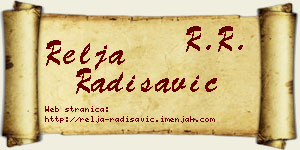 Relja Radisavić vizit kartica